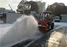 大型純鋼絲滾刷除雪機